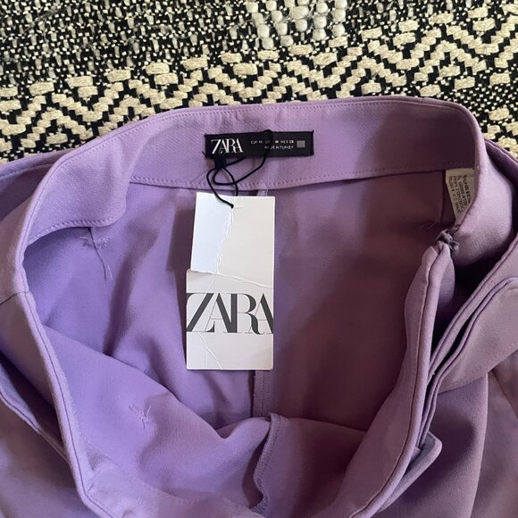 NWT ZARA Women’s Lilac Skort – Size Medium - Picture 5 of 7